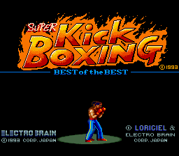 Super Kick Boxing - Best of the Best (Japan) Title Screen